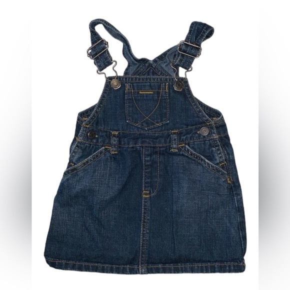 Old Navy Other - Old Navy Baby Girls Denim Jumper Overalls 6-12 Mo.